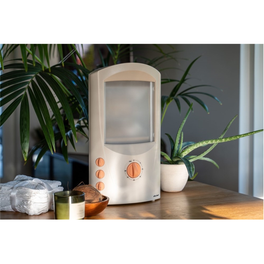 Οικιακό σολάριουμ με ισχυρή λάμπα αλογόνου και ενσωματωμένο φίλτρο UV 440W/230V