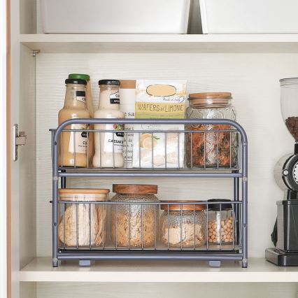 Οικιακός οργανωτής αποθήκευσης MARGE — γκρι