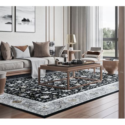 Οριεντάλ χαλί GRECE 120x170 cm 2150 g/m2 μαύρο/γκρι/λευκό