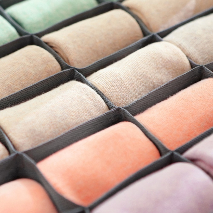 Οργανωτής εσωρούχων για συρτάρι GRANT, γκρι