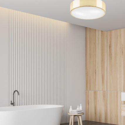 Οροφιαίο φωτιστικό DANTE 2xE27/60W/230V διάμ. 36 εκ. χρυσό