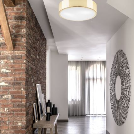 Οροφιαίο φωτιστικό DANTE 2xE27/60W/230V διάμ. 36 εκ. χρυσό