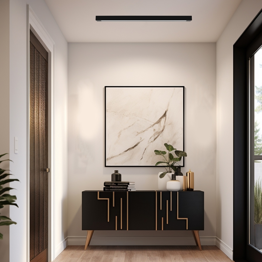 Οροφιαίο φωτιστικό LUNGO T8 1xG13/18W/230V μαύρο