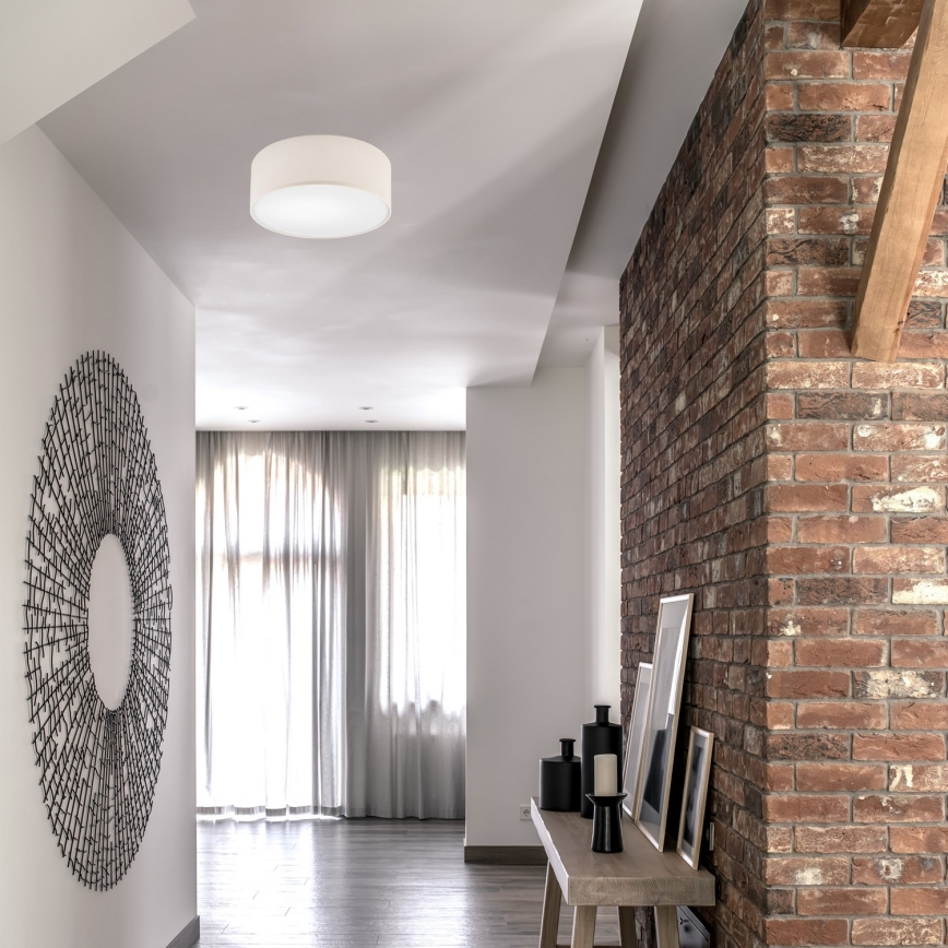 Οροφιαίο φωτιστικό SIRJA 1xE27/60W/230V διάμ. 35 εκ. κρεμ