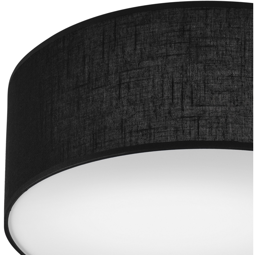 Οροφιαίο φωτιστικό SIRJA 1xE27/60W/230V διάμ. 35 εκ. μαύρο