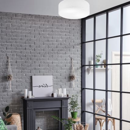 Οροφιαίο φωτιστικό SIRJA 2xE27/60W/230V διάμ. 45 εκ. λευκό