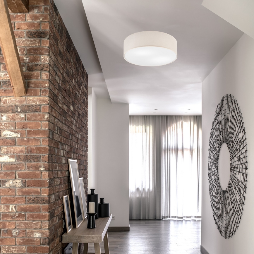 Οροφιαίο φωτιστικό SIRJA 2xE27/60W/230V διάμετρος 45 εκ. κρεμ