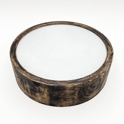 Οροφιαίο φωτιστικό μπάνιου OAK SMOKY 2xE27/15W/230V IP54 ? 27,5 εκ. δρυς/καφέ