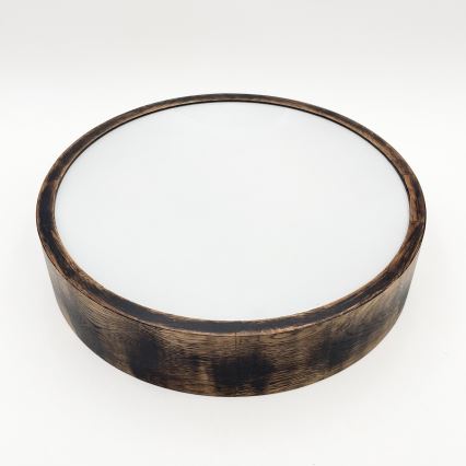 Οροφιαίο φωτιστικό μπάνιου OAK SMOKY 3xE27/15W/230V IP54 ? 37,5 εκ. δρυς/καφέ