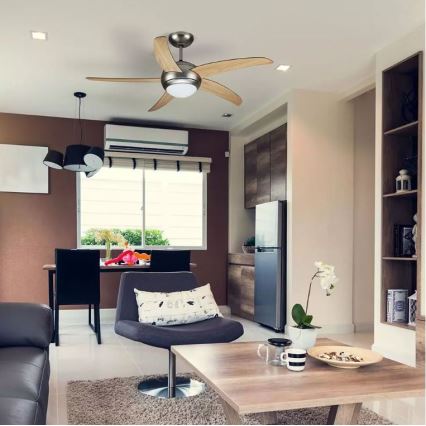 Οροφής ανεμιστήρας 2xE27/20W/230V διάμ. 132 εκ. με τηλεχειριστήριο