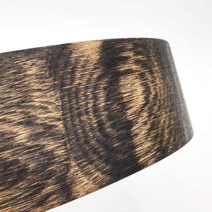 Φωτιστικό οροφής OAK SMOKY 1xE27/15W/230V ? 27,5 εκ. δρυς/σκούρο καφέ