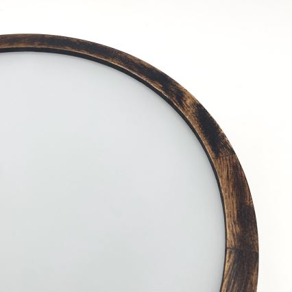 Φωτιστικό οροφής OAK SMOKY 1xE27/15W/230V ? 27,5 εκ. δρυς/σκούρο καφέ