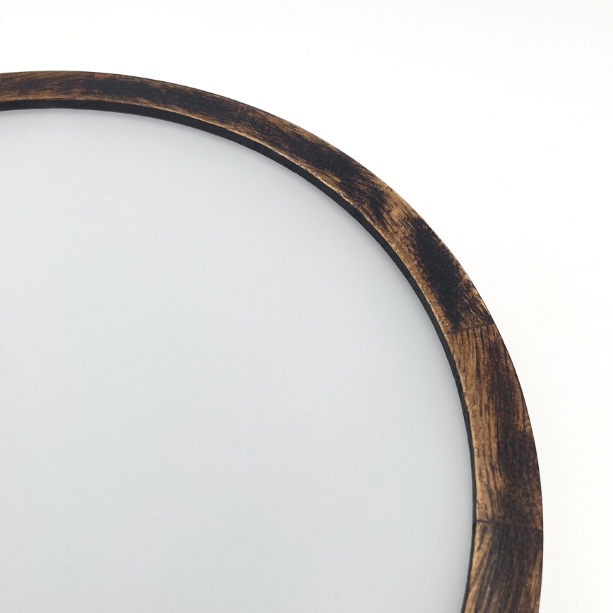 Φωτιστικό οροφής OAK SMOKY 1xE27/15W/230V ? 27,5 εκ. δρυς/σκούρο καφέ