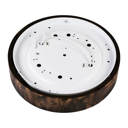 Φωτιστικό οροφής OAK SMOKY 2xE27/15W/230V ? 37,5 εκ. δρυς/σκούρο καφέ