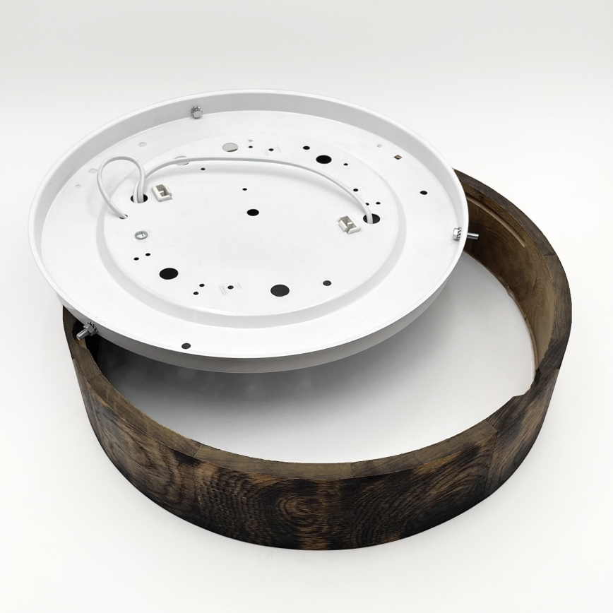 Φωτιστικό οροφής OAK SMOKY 2xE27/15W/230V ? 37,5 εκ. δρυς/σκούρο καφέ