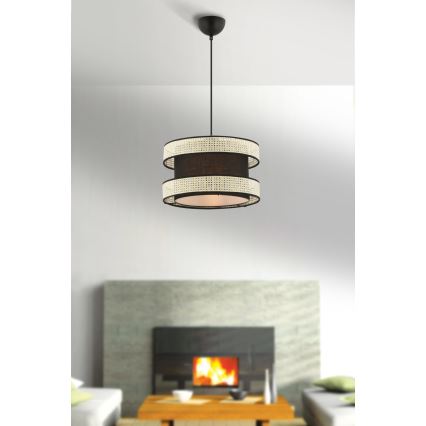 Οροφή HALO 1xE27/60W/230V μαύρη/κρέμα