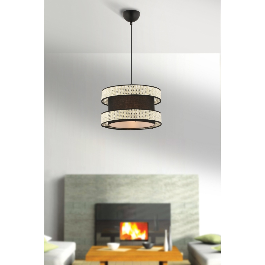 Οροφή HALO 1xE27/60W/230V μαύρη/κρέμα