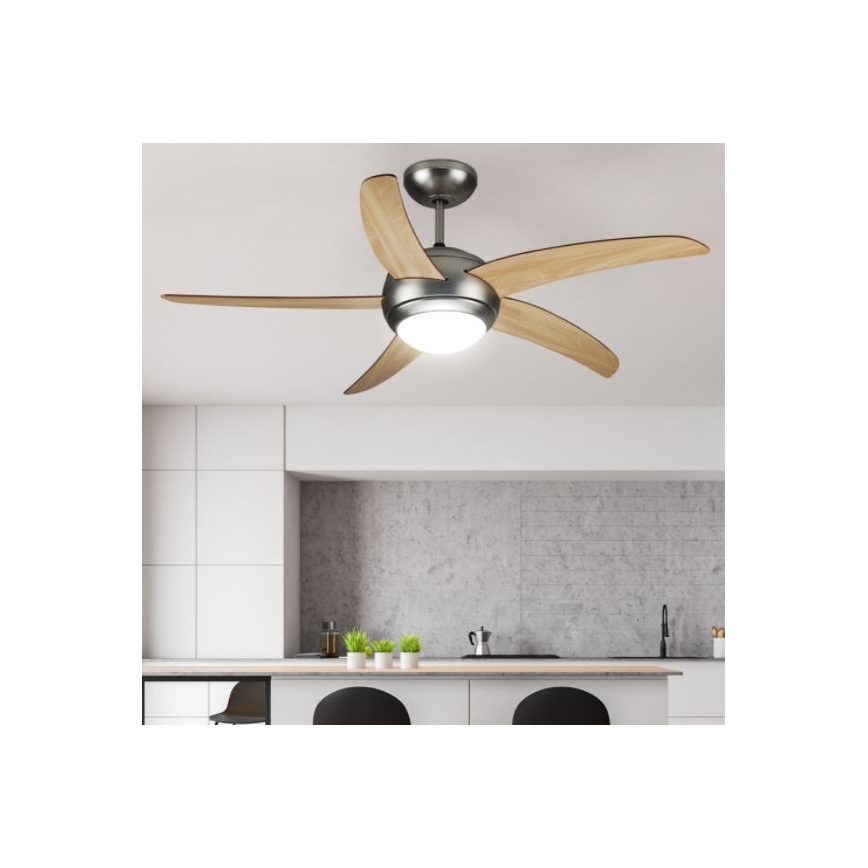 Οροφής ανεμιστήρας 2xE27/20W/230V διάμ. 132 εκ. με τηλεχειριστήριο