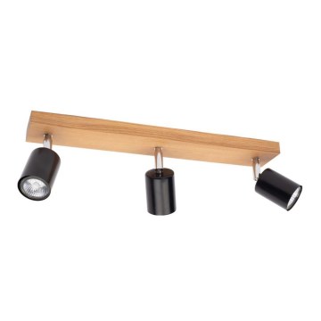 Οροφιαίο σποτ φωτιστικό MANARA 3xGU10/5W/230V πεύκο