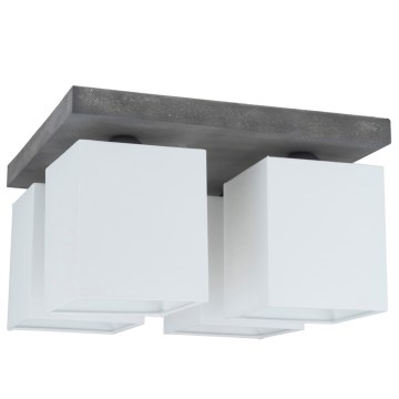 Οροφιαίο φωτιστικό GREAT 4xE27/25W/230V σκυρόδεμα