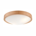 Οροφιαίο φωτιστικό OAK SLIM 2xE27/60W/230V δρυς Ø 37 εκ.