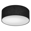 Οροφιαίο φωτιστικό SIRJA 1xE27/60W/230V διάμ. 35 εκ. μαύρο