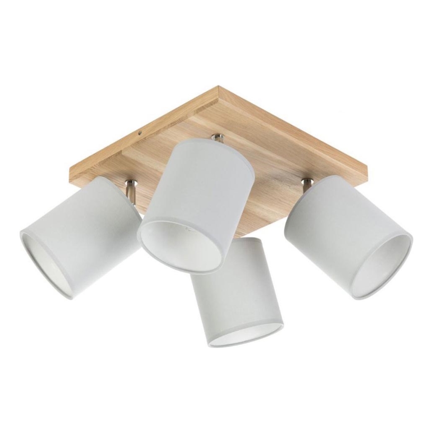 Οροφιαίο φωτιστικό σημείου APRILLIA 4xE27/25W/230V /γκρι πεύκο