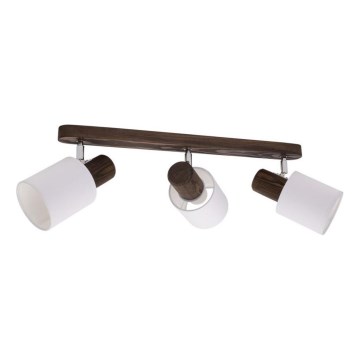 Οροφιαίο φωτιστικό σημείου TRENDY 3xE27/15W/230V πεύκο