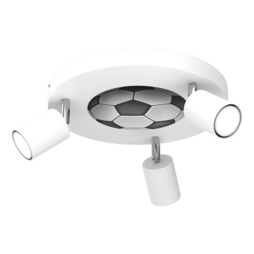Παιδικό φωτιστικό σποτ FUN 3xGU10/8W/230V λευκό/ball