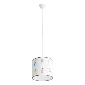 Παιδικό κρεμαστό φωτιστικό οροφής FAIRY 1xE27/15W/230V διάμετρος 30 cm νεράιδα