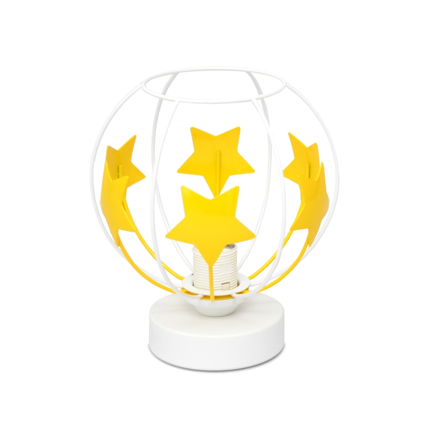 Παιδική επιτραπέζια λάμπα STARS 1xE27/15W/230V κίτρινο/λευκό