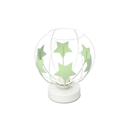 Παιδική επιτραπέζια λάμπα STARS 1xE27/15W/230V πράσινο/λευκό