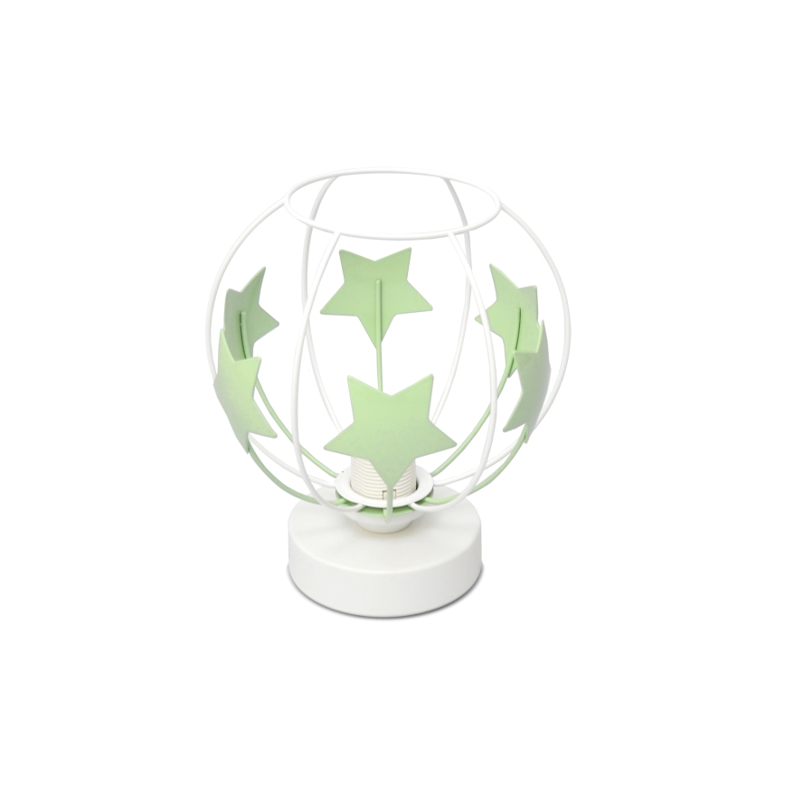 Παιδική επιτραπέζια λάμπα STARS 1xE27/15W/230V πράσινο/λευκό