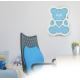 Παιδική λάμπα LED LED/2xAA μπλε αρκούδα