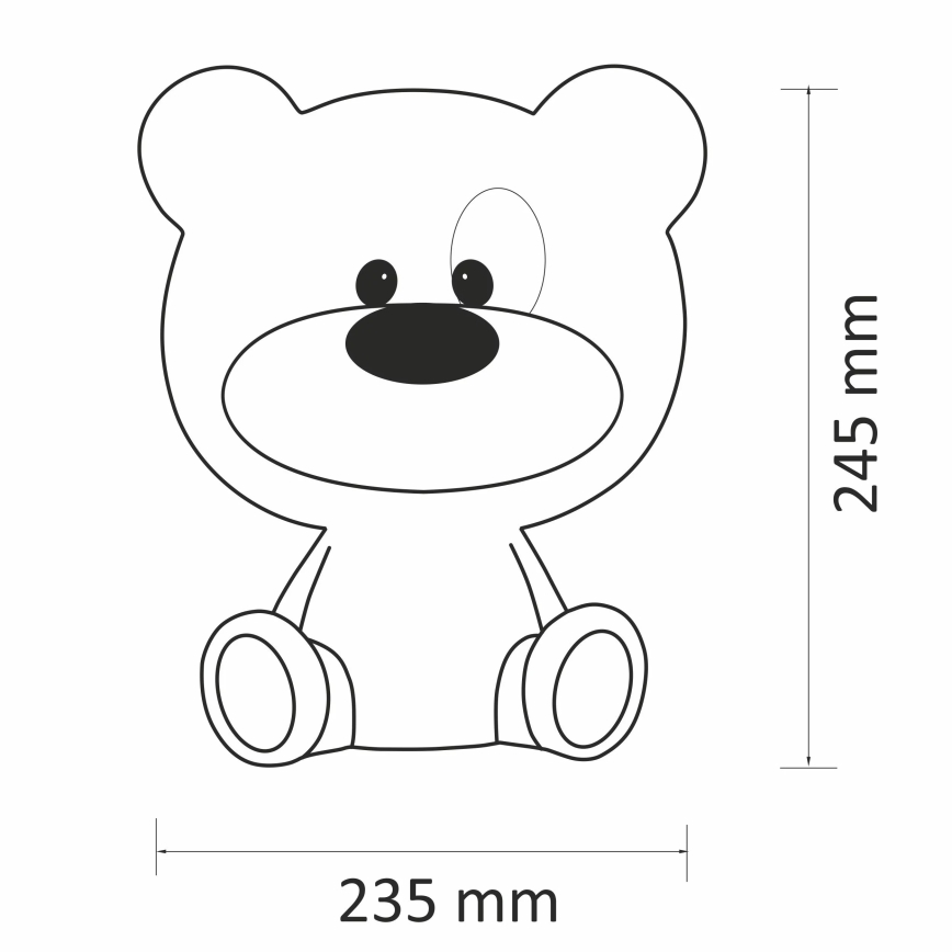 Παιδική λάμπα νυκτός dimmer LED BIBI 2,5W/230V