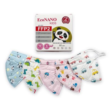 Παιδική μάσκα προστασίας FFP2 NR Kids πατούσες 100pcs