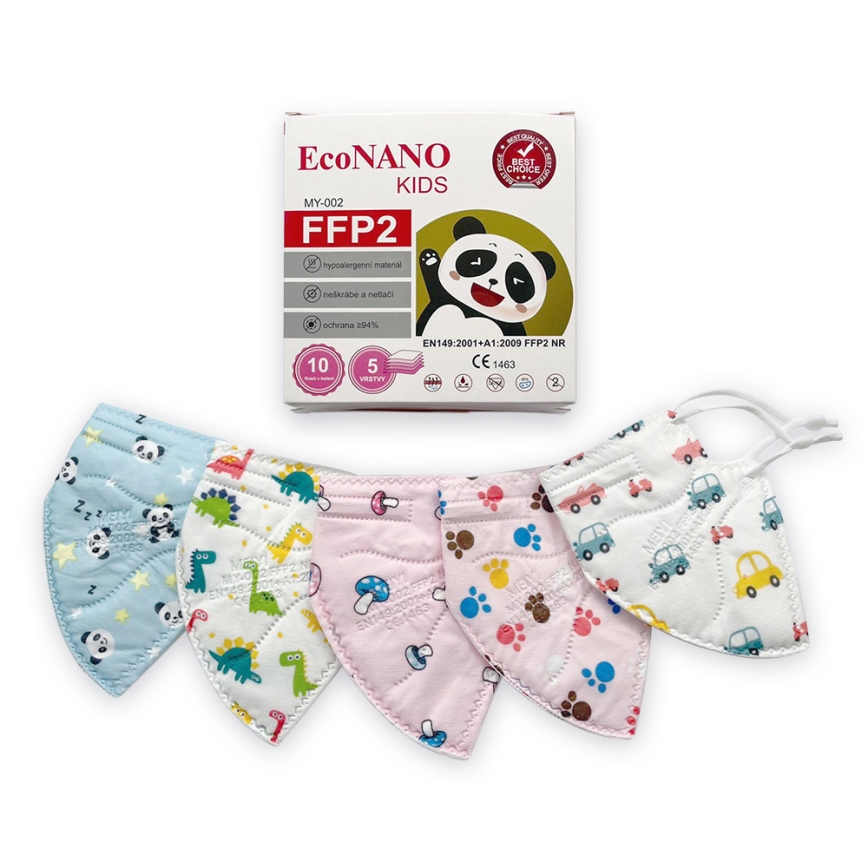 Παιδική μάσκα προστασίας FFP2 NR Kids πατούσες 100pcs