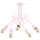 Παιδική πλαφονιέρα οροφής πολύφωτο TANGO 5xE27/60W/230V ροζ