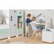 Παιδική συρταριέρα MIRUM 126x80 cm λευκό/γκρι/πράσινο