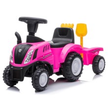 Παιδικό αυτοκίνητο περπατούρα NEW HOLLAND ροζ/μαύρο