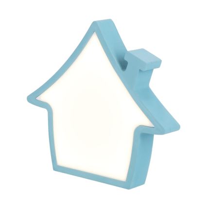 Παιδικό επιτραπέζιο φωτιστικό HOUSE LED/10W/230V μπλε