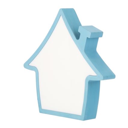 Παιδικό επιτραπέζιο φωτιστικό HOUSE LED/10W/230V μπλε