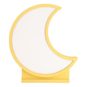 Παιδικό επιτραπέζιο φωτιστικό LED MOON LED/12W/230V κίτρινο