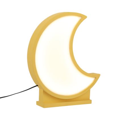 Παιδικό επιτραπέζιο φωτιστικό LED MOON LED/12W/230V κίτρινο