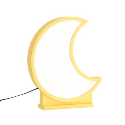 Παιδικό επιτραπέζιο φωτιστικό LED MOON LED/12W/230V κίτρινο