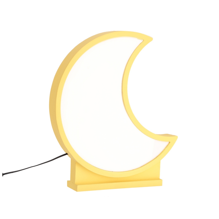 Παιδικό επιτραπέζιο φωτιστικό LED MOON LED/12W/230V κίτρινο