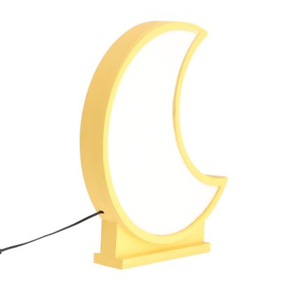 Παιδικό επιτραπέζιο φωτιστικό LED MOON LED/12W/230V κίτρινο
