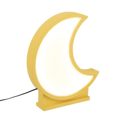 Παιδικό επιτραπέζιο φωτιστικό LED MOON LED/12W/230V κίτρινο
