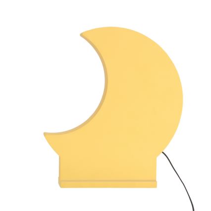 Παιδικό επιτραπέζιο φωτιστικό LED MOON LED/12W/230V κίτρινο