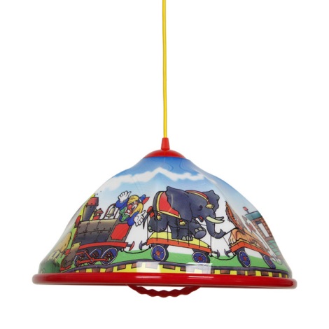 Παιδικό κρεμαστό φωτιστικό οροφής AKRYL DZ 1xE27/60W circus/κόκκινο